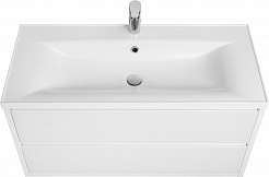 Акватон Мебель для ванной Римини 100 New белая – фотография-3